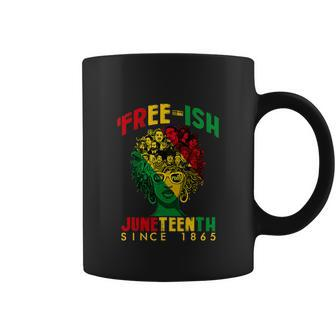 Black Queen Afro Freeish Since 1865 Funny Juneteenth Coffee Mug - Thegiftio UK