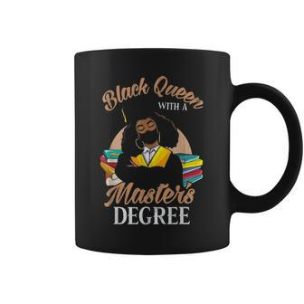 Black Queen With A Masters Degree Graduation Class Of 2021 Coffee Mug - Thegiftio UK