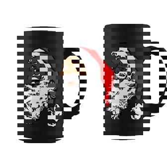 Black Santa Claus Christmas Tshirt Coffee Mug - Monsterry