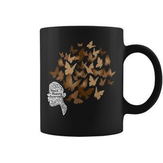 Black Woman Afro Butterfly Cool Black History Month Coffee Mug - Thegiftio UK