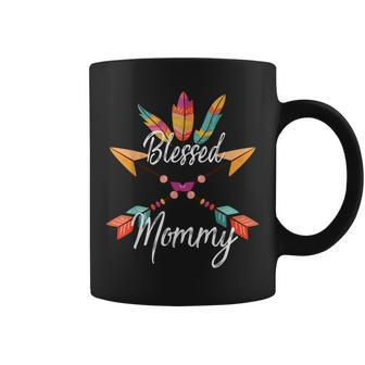 Blessed Mommy Thanksgiving Arrow Matching Family Gifts Coffee Mug - Thegiftio UK