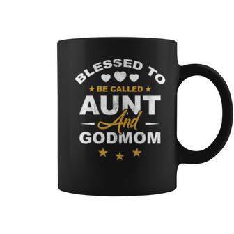 Blessed To Be Called Aunt And Godmom Lovely Xmas Mothers Day Coffee Mug - Thegiftio UK