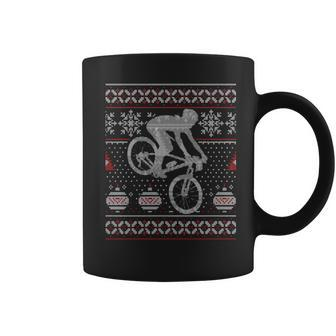 Bmx Bike Cyclist Bicycle Rider Bicyclist Happy Holidays Xmas Coffee Mug - Thegiftio UK