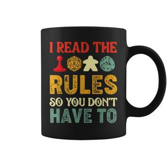 Board Games Board Game I Read The Rules Coffee Mug - Thegiftio UK