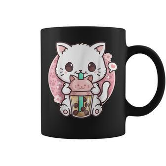 Boba Cat Boba Tea Bubble Tea Kawaii Anime Cat Kawaii Neko Coffee Mug - Thegiftio UK