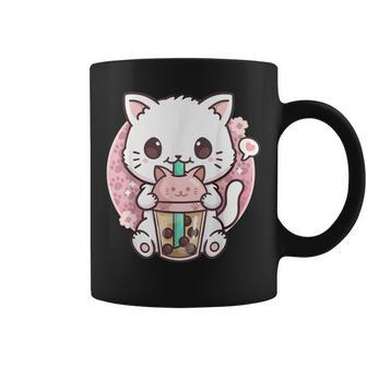 Boba Cat Boba Tea Bubble Tea Kawaii Anime Cat Kawaii Neko V2 Coffee Mug - Thegiftio UK