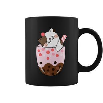 Boba Tea Cat Bubble Tea Kawaii Anime Japanese Girls Teenager Coffee Mug - Monsterry DE