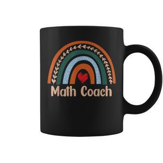 Boho Rainbow Math Coach Back To School Teacher Appreciation Coffee Mug - Thegiftio UK