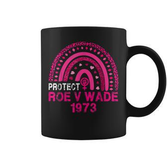 Boho Rainbow Protect Roe V Wade 1973 Feminist Pro Choice Coffee Mug - Seseable