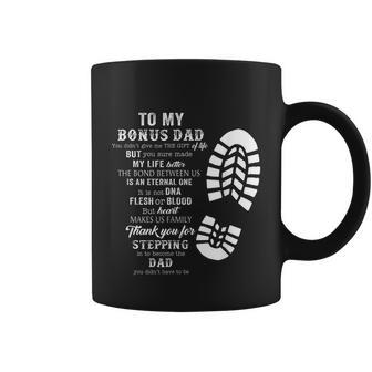 Bonus Dad Fathers Day Gift From Stepdad For Daughter Son Tshirt Coffee Mug - Monsterry UK