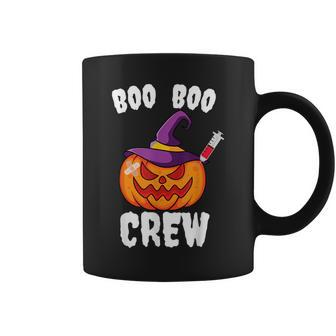 Boo Boo Crew Nurse Pumpkin Funny Halloween Ghost Costume Coffee Mug - Seseable