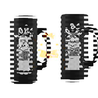 Booooks Cute Ghost Reading Library Books Teacher Halloween Coffee Mug - Thegiftio