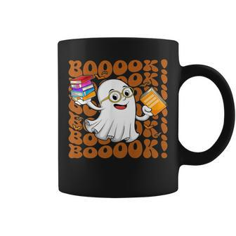 Booooks Halloween Costume Ghost Reading Library Books Coffee Mug - Thegiftio UK