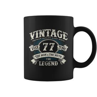 Born In 1945 Vintage Classic Dude 77Th Years Old Birthday Coffee Mug - Thegiftio UK