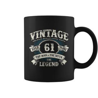 Born In 1961 Vintage Classic Dude 61St Years Old Birthday Graphic Design Printed Casual Daily Basic Coffee Mug - Thegiftio UK