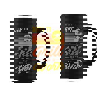 Born To Grill Forced To Go To Work Grill Dad Fathers Day Gift Graphic Design Printed Casual Daily Basic Coffee Mug - Thegiftio UK