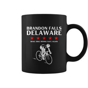 Brandon Falls Delaware Funny Joe Biden Bike Crash Pro Trump Graphic Design Printed Casual Daily Basic Coffee Mug