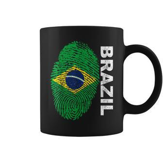 Brazil Flag Soccer - Sport Football Fan Supporters Coffee Mug - Thegiftio UK