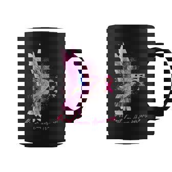 Breast Cancer Awareness Painted Hummingbird Tshirt Coffee Mug - Monsterry
