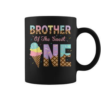 Brother Of The Sweet One Ice Cream 1St First Birthday Family Coffee Mug - Seseable