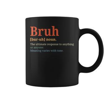 Bruh Meme Funny Saying Brother Hilarious Funny Saying Gift Coffee Mug - Thegiftio UK