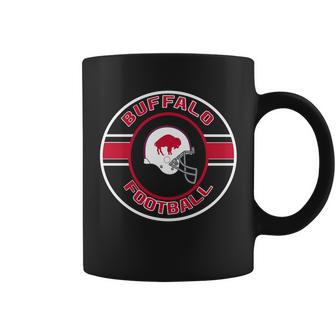 Buffalo Football Helmet Emblem Coffee Mug - Monsterry CA