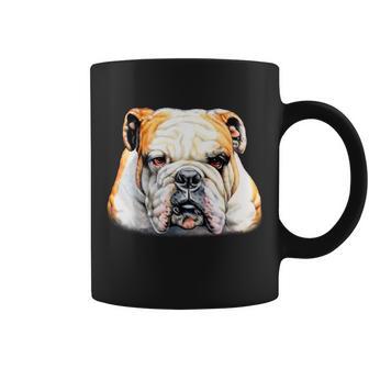 Bulldog Face Front Coffee Mug - Monsterry DE