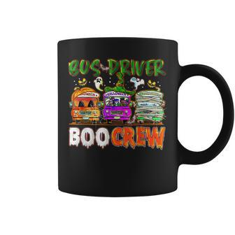 Bus Driver Boo Crew School Bus Driver Life Halloween Coffee Mug | Seseable UK