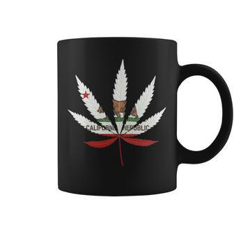 California Republic Cali Weed Tshirt Coffee Mug - Monsterry