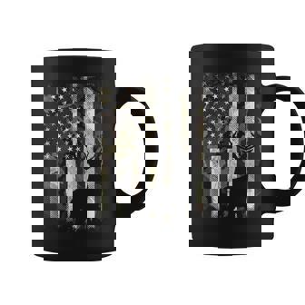 Camo Us Flag Deer Elk Buck Camoflage Hunting Hunter Dad Gift Coffee Mug - Thegiftio UK