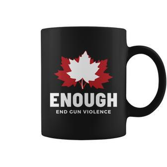 Canada Flag End Gun Violence Awareness Day No Gun Violence Gift Graphic Design Printed Casual Daily Basic Coffee Mug - Thegiftio UK