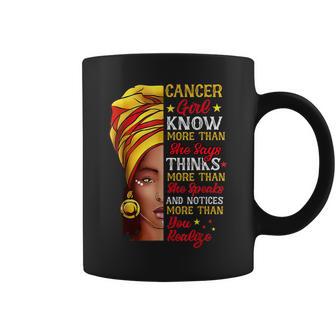 Cancer Girl Queen Melanin Afro Queen Black Zodiac Birthday Coffee Mug - Seseable