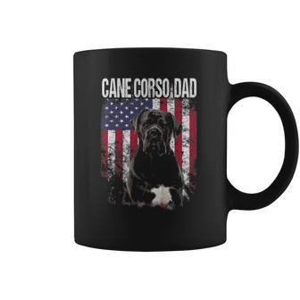 Cane Corso Dad With Proud American Flag Dog Lover Gifts Coffee Mug - Thegiftio UK