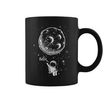 Cartoon Astronaut Moon Swing Tshirt Coffee Mug - Monsterry UK