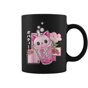 Cat Boba Tea Bubble Tea Anime Kawaii Neko Milktea Lover Girl Coffee Mug - Thegiftio UK