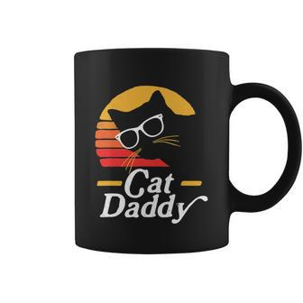 Cat Daddy Vintage Eighties Style Cat Hipster Glasses Retro Tshirt Graphic Design Printed Casual Daily Basic Coffee Mug - Thegiftio UK