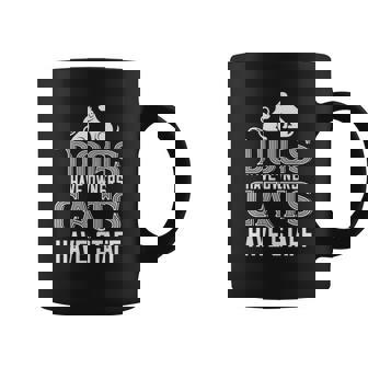 Cat Lover Funny Gift Dogs Have Owners Cats Have Staff Gift Coffee Mug - Monsterry