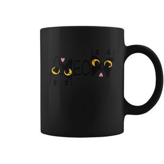 Cat Meow Sound Cute Black Cat Coffee Mug - Thegiftio