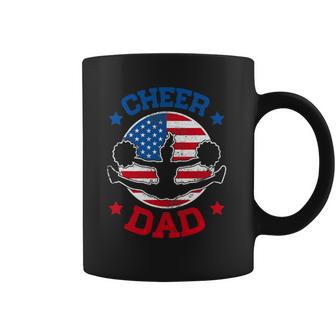 Cheer Dad Proud Fathers Day Cheerleading Girl Competition Coffee Mug | Mazezy