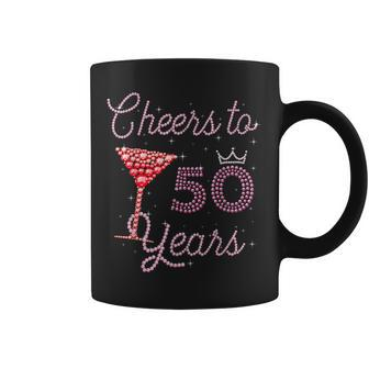 Cheers To 50 Years 50Th Birthday 50 Years Old Bday Coffee Mug - Seseable