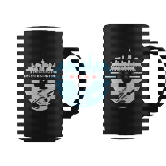 Chicago House Music Vintage Funny Gift Vinyl Dj Raver Flag Skyline Gift V2 Coffee Mug - Thegiftio