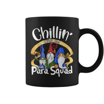 Chillin My Para Squad Teacher Christmas Gnome Teacher Squad Coffee Mug - Thegiftio UK