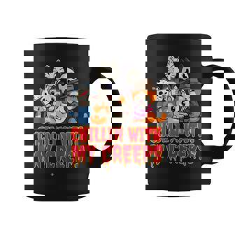 Chillin With My Creeps Funny Cat Horror Movies Serial Killer Coffee Mug - Thegiftio