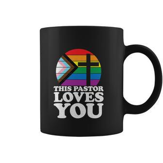 Christian Ally Inclusive Pride Clergy This Pastor Loves You Coffee Mug - Monsterry