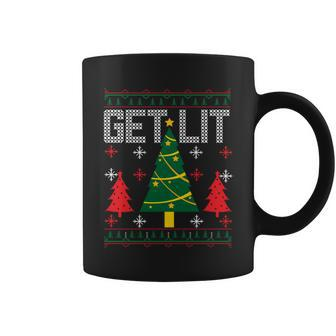 Christmas Get Lit Ugly Christmas Sweater Graphic Design Printed Casual Daily Basic Coffee Mug - Thegiftio UK