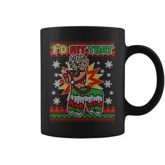 Christmas Id Hit That Llama Pinata Ugly Sweater Coffee Mug - Monsterry DE