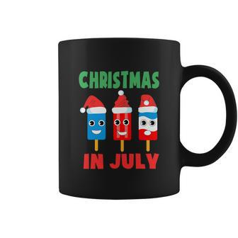 Christmas In July Ice Pops In Santa Hat Kids Cute Graphic Design Printed Casual Daily Basic Coffee Mug - Thegiftio UK