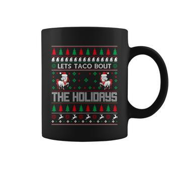 Christmas Lets Taco Bout The Holidays Ugly Christmas Sweater Graphic Design Printed Casual Daily Basic Coffee Mug - Thegiftio UK