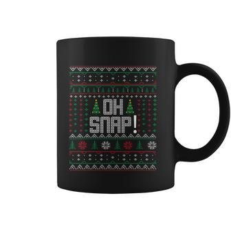 Christmas Oh Snap Ugly Christmas Sweater Graphic Design Printed Casual Daily Basic Coffee Mug - Thegiftio UK