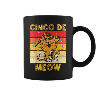 Cinco De Meow Cat Sombrero Cinco De Mayo Mexican Fiesta Coffee Mug - Thegiftio UK